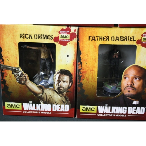 135 - Nine boxed Eaglemoss Collection AMC The Walking Dead Collectors Models to include Daryl Dixon, The G... 