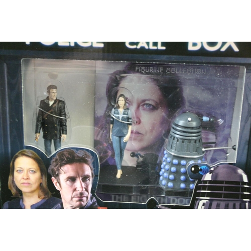 138 - 13 Boxed Eaglemoss BBC Doctor Who metal figures & sets to include Drama Set The Eighth Doctor & Liv ... 