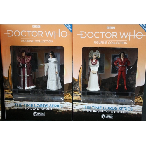 138 - 13 Boxed Eaglemoss BBC Doctor Who metal figures & sets to include Drama Set The Eighth Doctor & Liv ... 