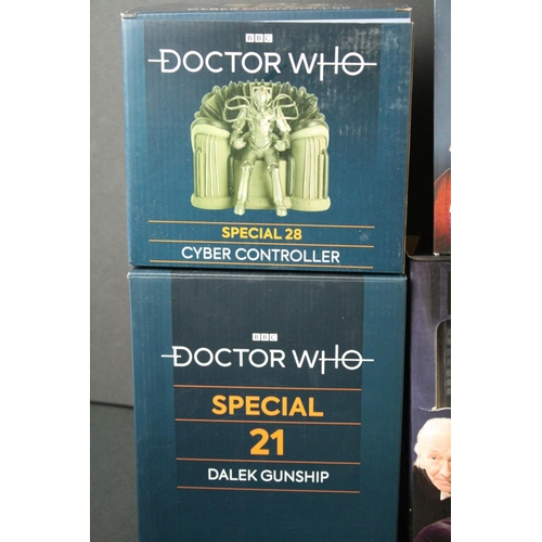 138 - 13 Boxed Eaglemoss BBC Doctor Who metal figures & sets to include Drama Set The Eighth Doctor & Liv ... 