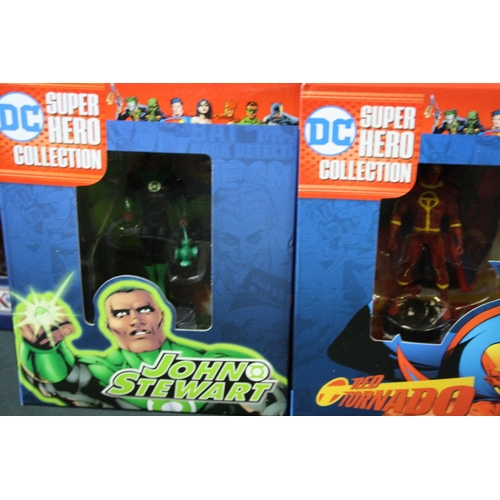 145 - 19 Boxed Eaglemoss DC Super Hero Collection metal figures to include Green Arrow, The Joker. Scarecr... 