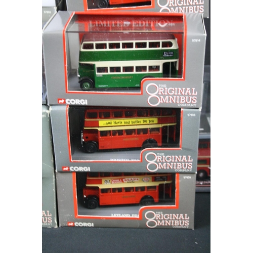 389 - 29 Cased Corgi Original Omnibus diecast models, ex