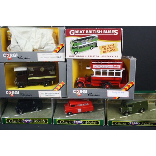 390 - Around 30 boxed diecast models, to include Corgi, Dinky, Matchbox etc, boxes & diecast gen gd