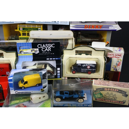 391 - Around 34 boxed diecast models, to include Corgi Classics. Ertl, Matchbox, Lledo etc, boxes and diec... 