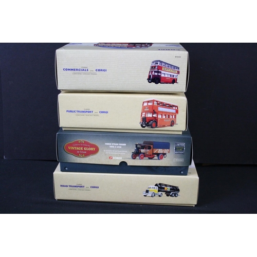 393 - 12 Boxed diecast models to include 7 x Corgi featuring Vintage Glory of Steam, Pickfords 16702, Comm... 