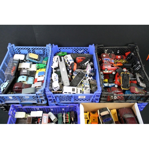 394 - Quantity of unboxed diecast models to include Matchbox, Lledo, Welly, Atlas and many others (8 boxes... 