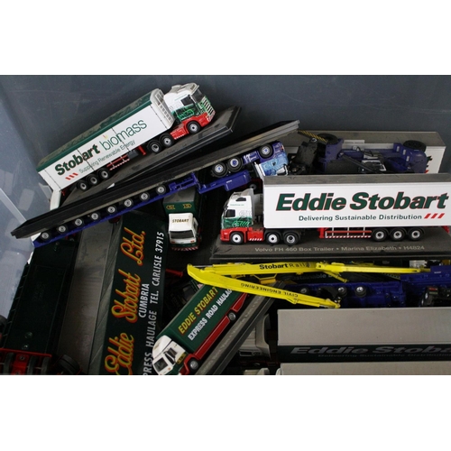 396 - Group of diecast & plastic models, to include Corgi Eddie Stobart related, Burago, Oxford etc, condi... 