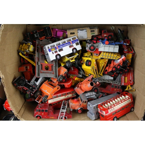 398 - Quantity of play worn diecast, tin plate and plastic models to include Matchbox, Dinky, Triang etc (... 