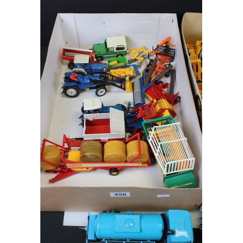 450 - Collection of approximately 25 Britains Diecast Mainly Farming Vehicles & Machinery along with a Col... 