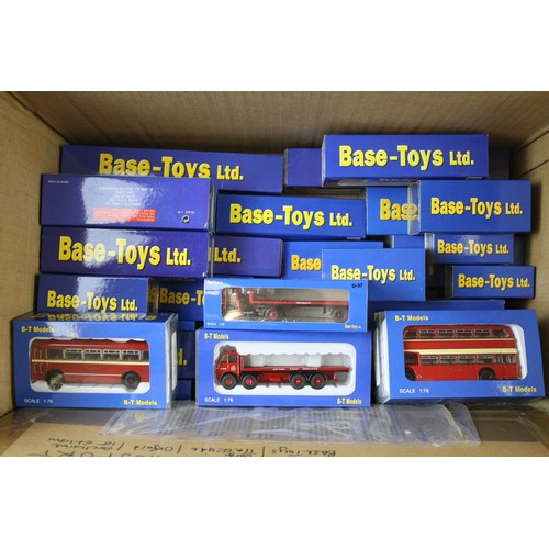 380 - Around 55 Boxed & carded 1:76 Base Toys diecast models (ex)