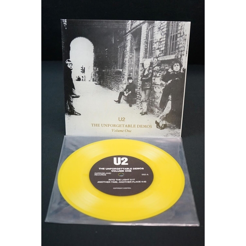 105 - Vinyl - U2 - The Unforgettable Demos Vol. 1 and Vol. 2. Private pressings pressed on Yellow and Red ... 