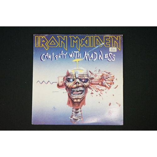 107 - Vinyl - Iron Maiden - 10 UK original singles including limited edition picture disc, coloured vinyl ... 