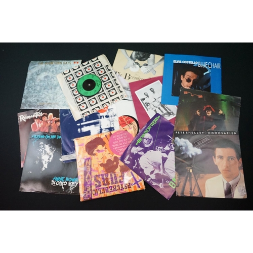 122 - Vinyl & Autographs - Over 50 new Wave / Post Punk / Goth 7” singles including limited editions, box ... 