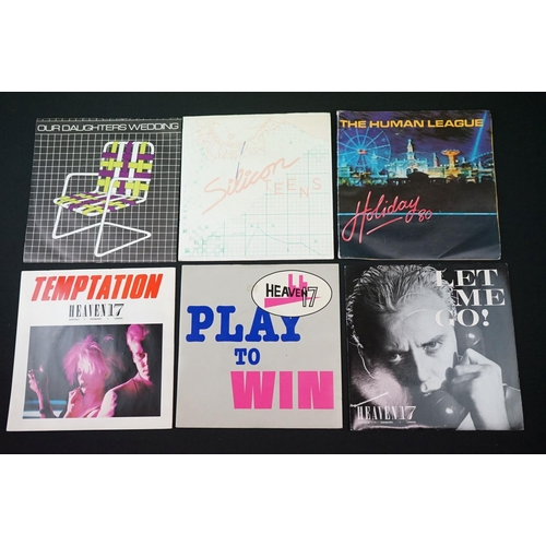 124 - Vinyl & Autographs - 9 Synth singles and 1 Box Set to include B.E.F. (2 signed by Glen Gregory) and ... 