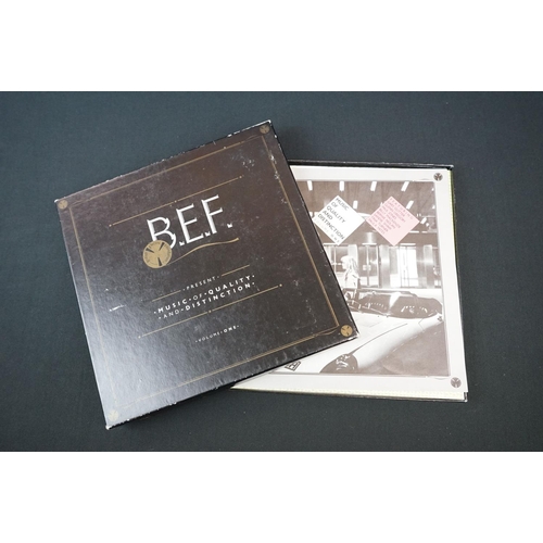 124 - Vinyl & Autographs - 9 Synth singles and 1 Box Set to include B.E.F. (2 signed by Glen Gregory) and ... 