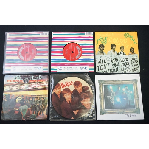 126 - Vinyl & Autograph - The Beatles 17 singles including Love Me Do (2009 Mis-print issue - 2 copies, bo... 