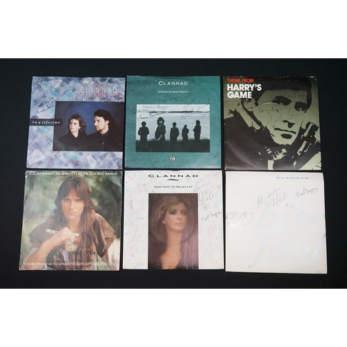 135 - Vinyl - 13 Clannad & related signed 7