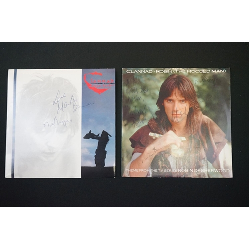 135 - Vinyl - 13 Clannad & related signed 7