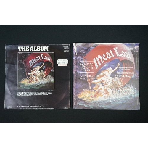 142 - Vinyl & Autographs - 4 singles signed by Meatloaf including Stoney & Meatloaf single.  From the esta... 