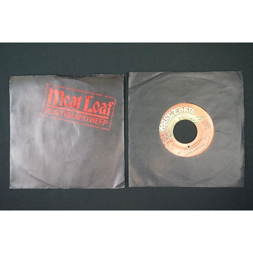 142 - Vinyl & Autographs - 4 singles signed by Meatloaf including Stoney & Meatloaf single.  From the esta... 