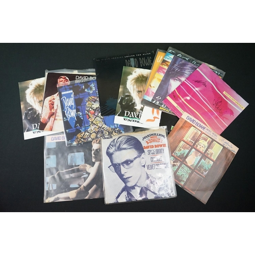 156 - Vinyl & Autographs - David Bowie - 35 UK Picture sleeve singles + 2 Limited Box sets, including rari... 