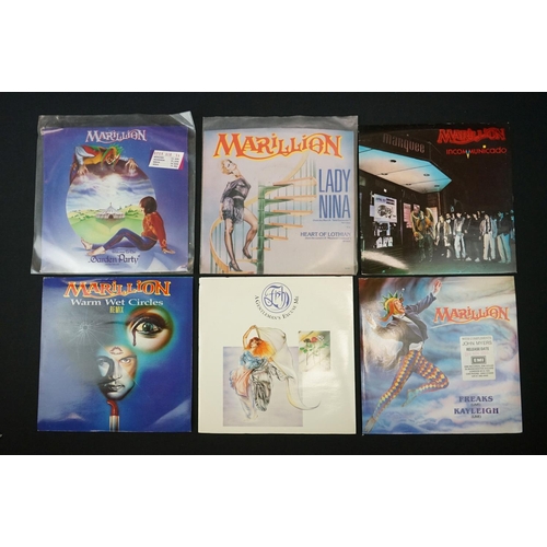 163 - Vinyl - Marillion and Fish - 12 original 7” singles including Picture Discs, Foreign Pressings, Limi... 