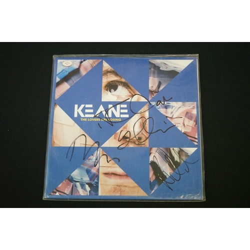 174 - Vinyl & Autograph - Keane / Coldplay - 9 Limited UK 7” singles. Keane (5 titles, one fully signed), ... 