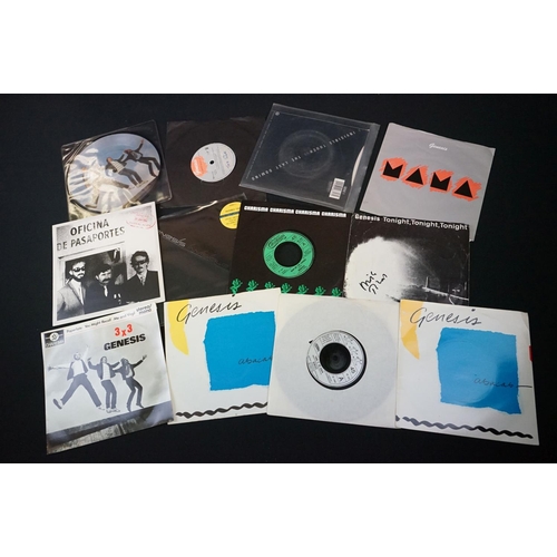 194 - Vinyl & Autograph  - Genesis and members - 40 UK singles including early Charisma singles, Promos, L... 