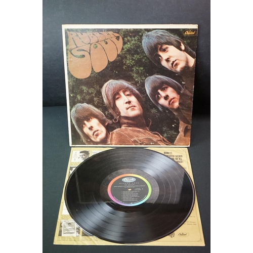 100 - Vinyl - 6 The Beatles LP's to include Rubber Soul (US press on Capitol T 2442), Revolver (PMC 7009),... 