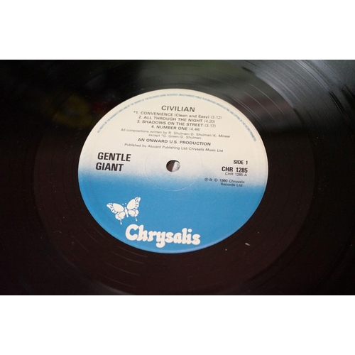 206 - Vinyl - 7 Gentle Giant LP's to include In A Classic House (WWA 002) Sleeve Vg, inner sleeve Vg+, Vin... 