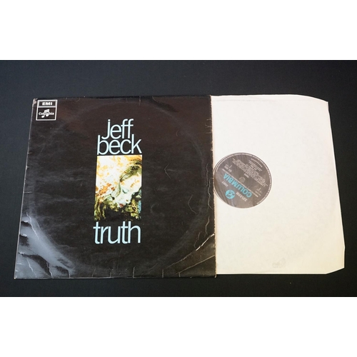 97 - Vinyl - 6 LP's to include Jeff Beck Truth (SCX 6293), Tiger Goin' Down Laughing (EMC 3153), Chicken ... 