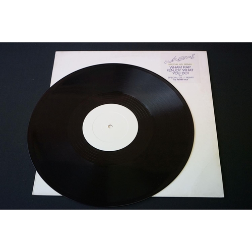 16 - Vinyl - George Michael / Wham - 3 Rare Promos and Test Pressing 12” singles, to include: Wham - Wham... 