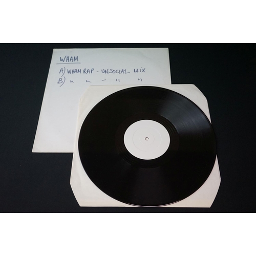 16 - Vinyl - George Michael / Wham - 3 Rare Promos and Test Pressing 12” singles, to include: Wham - Wham... 