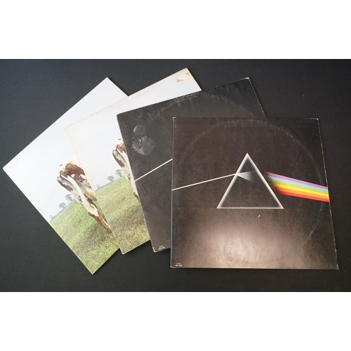 264 - Vinyl - 10 Pink Floyd LP's to include Dark Side Of The Moon x 2 (one with 2 posters and one sticker)... 