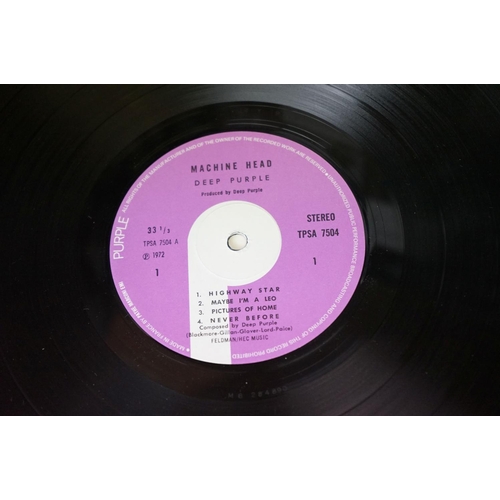 295 - Vinyl - 4 Deep Purple LP's to include In Rock (SHVL 777) later EMI on label pressing, 2 John Menzies... 