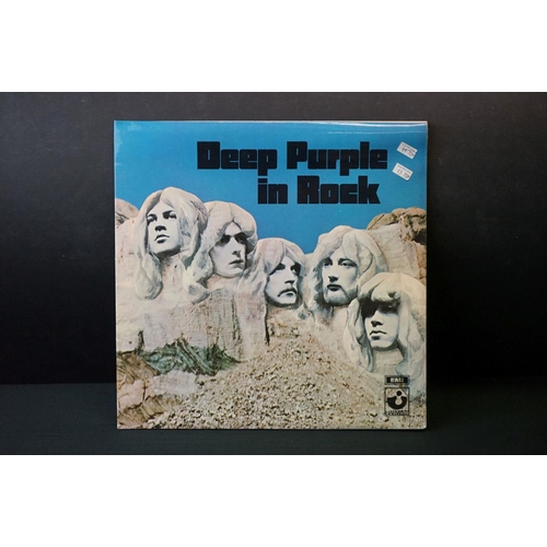 295 - Vinyl - 4 Deep Purple LP's to include In Rock (SHVL 777) later EMI on label pressing, 2 John Menzies... 