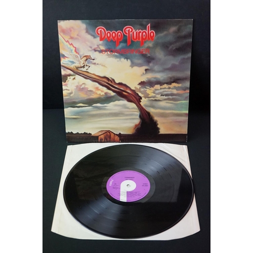 295 - Vinyl - 4 Deep Purple LP's to include In Rock (SHVL 777) later EMI on label pressing, 2 John Menzies... 