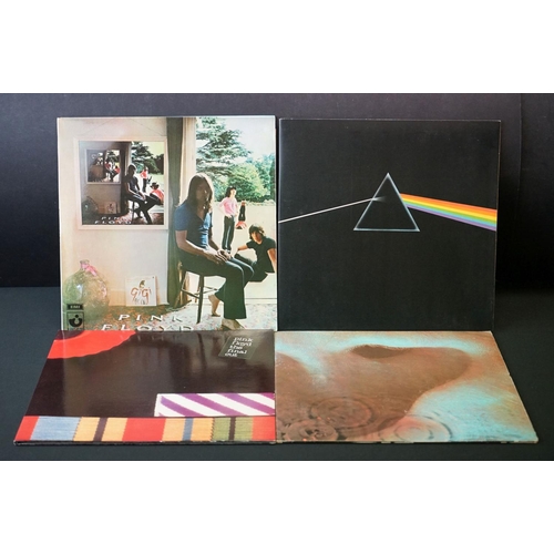 297 - Vinyl - 4 Pink Floyd LP's to include Dark Side Of The Moon (SHVL 804) no posters or stickers, non st... 