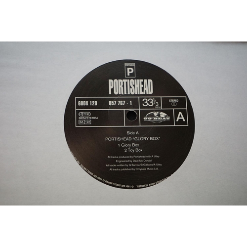 303 - Vinyl - Trip Hop / Bristol - 3 Promo 12’ including: Portishead - Glory Box (Promo stickered, GODX 12... 