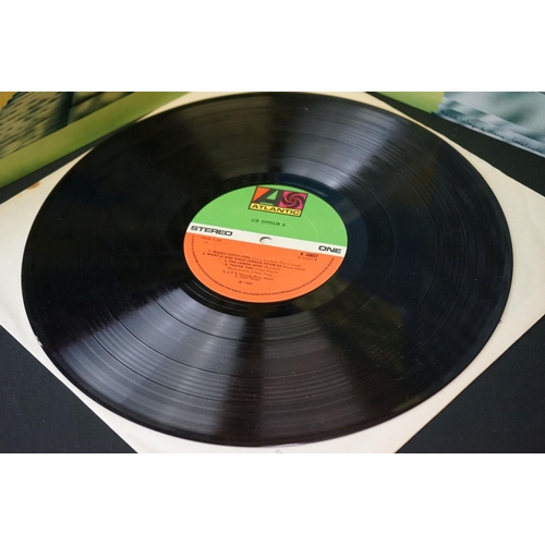 52 - Vinyl - Two Led Zeppelin LP's to include Two (K 40037) green and orange Atlantic labels, white inner... 