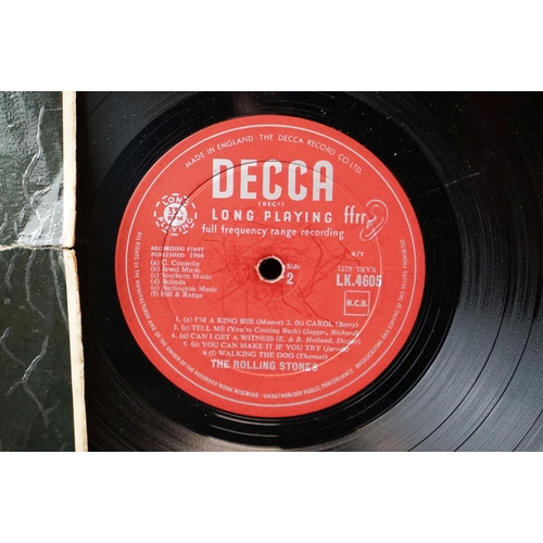 54 - Vinyl - The Rolling Stones 4LP's & 1EP to include Self Titled (LK 4605) unboxed red Decca label, mat... 