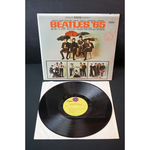 55 - Vinyl - 8 US press LP's to include from The Beatles Sgt Pepper (missing cut outs), Beatles '65, Magi... 