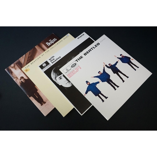 67 - Vinyl - 7 The Beatles LP's to include A Hard Days Night & Beatles For Sale remastered on 180g, With ... 