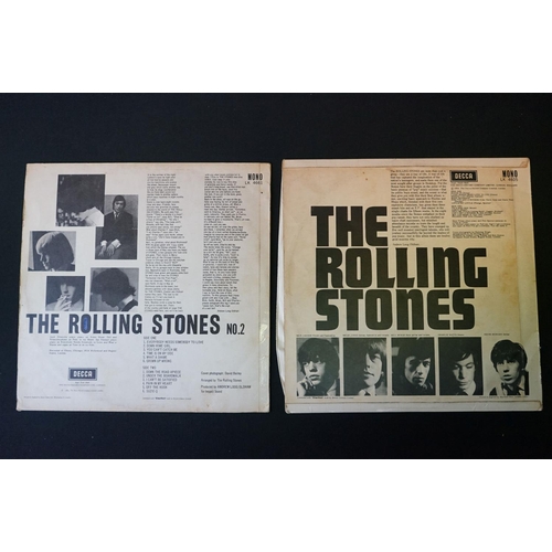 85 - Vinyl - 2 The Rolling Stones LP's to include Self Titled (LK 4605) sleeve at least Vg with some lami... 