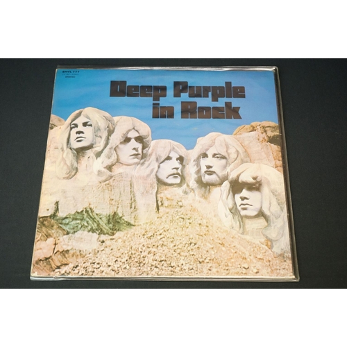 339 - Vinyl - 7 Deep Purple LP's to include Machine Head, In Rock, The Book Of Taliesyn, Who Do We Think W... 