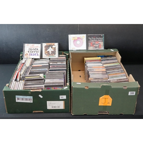 350 - CDs - Over 200 CDs spanning the decades and genres to include Jackson Browne, The Jam, John Coltrane... 