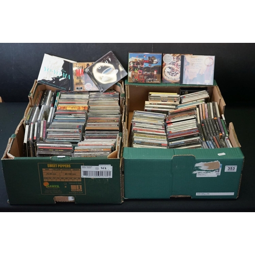 353 - CDs - Around 150 CDs spanning the decades and genres to include UB40, Undertones, Tori Amos, Tom Wai... 