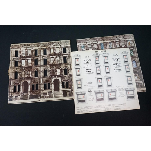 379 - Vinyl - Led Zeppelin Physical Graffiti SSK 89400.  Matrices A1 B5 C1 D1, Made In UK at 9 O'Clock to ... 