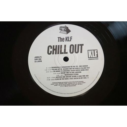 385 - Vinyl - The KLF Chill Out on KLF Communications – JAMS LP5.  Sleeve has a form of residue on front a... 