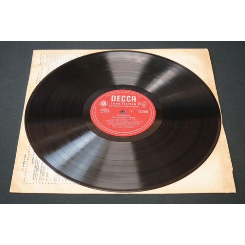 386 - Vinyl - Rolling Stones Aftermath on Decca LK 4786 mono unboxed red Decca label.  Matrices -6B / -6A ... 